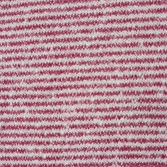 Free People Lacey Love Cutout Top French Terry Soft Berry Stripe Pullover - Picture 14 of 15